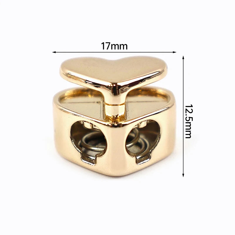 15/500Pcs Drawstring Tail Lock Metal Buckles Spring Snap Button Adjuster Stooper Clasp Rope Clip Hook Hardware Accessory