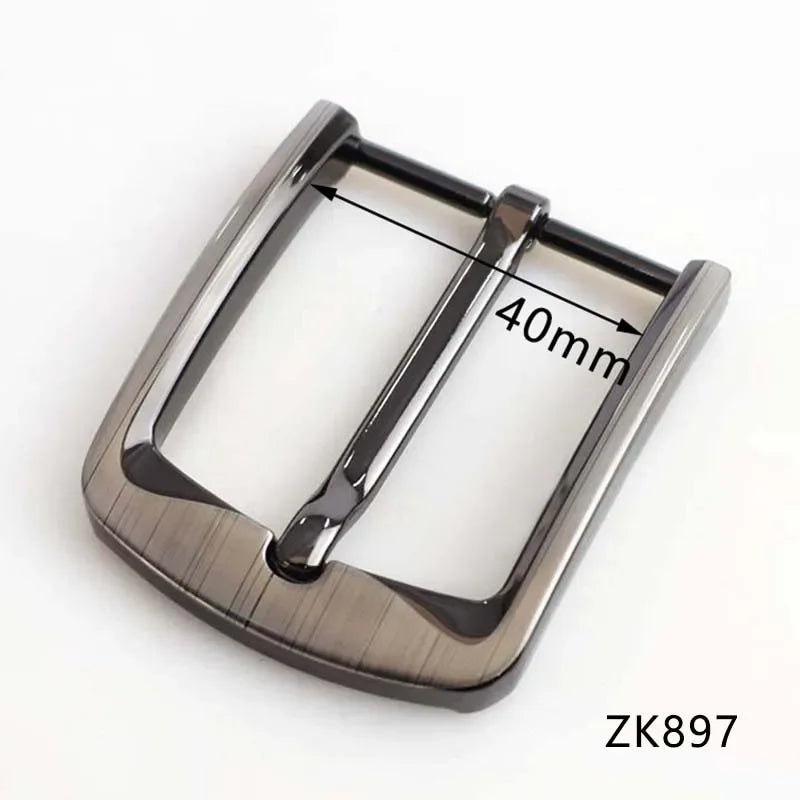 5/130Pcs Men Belt Buckle Metal Single Pin Buckles Jeans Waistband Head Decor for 33-39mm Belts Leather Craft Accessories