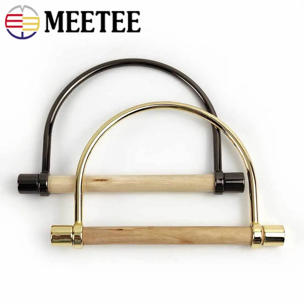 2/70Pcs Meetee 148mm Metal Bag Handles Buckles Handbag Strap Handle Clasp Clutch Lock Decoration Hardware Accessories DIY Leather Craft
