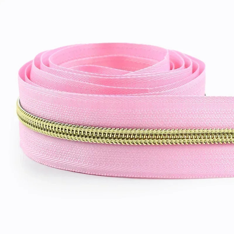 8/300Meters 5# Nylon Zippers Colorful Tooth Coil Zipper for Garment Bags Zip Tape Repair Kit DIY Clothes Tailor Sewing Accessory