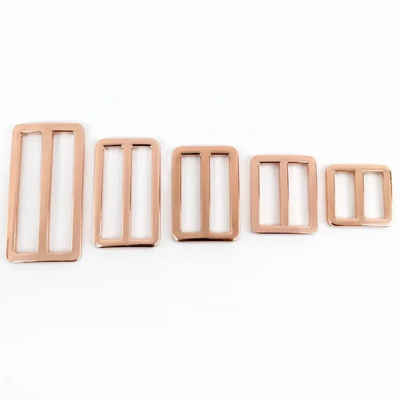 15/400pcs 16-50mm Bags Strap Buckles Metal Slider Tri Glide Adjust Belt Buckle for Webbing Shoes Clothes Leather Part Accessories