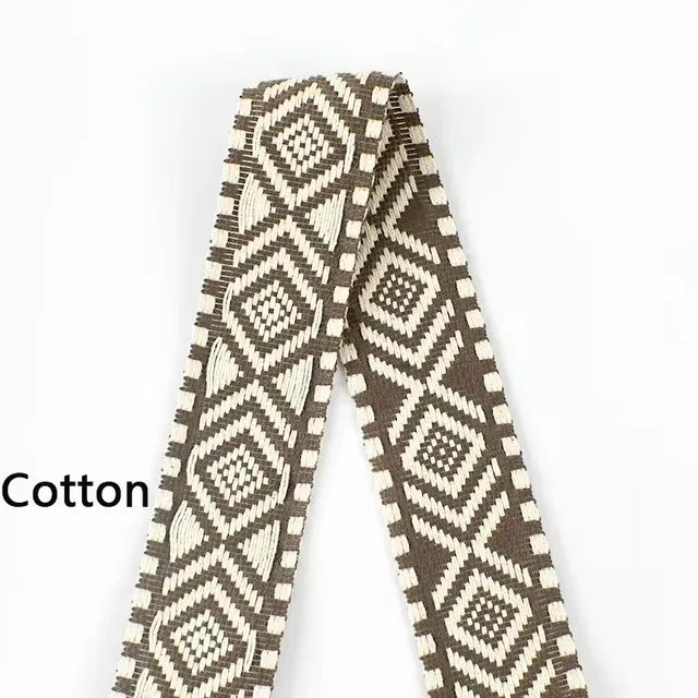 5/200Meters Meetee 38mm Colorful Jacquard Cotton Webbing Ribbon Canvas Straps Bag Shoulder Strap Clothing Band Sewing Accessorie