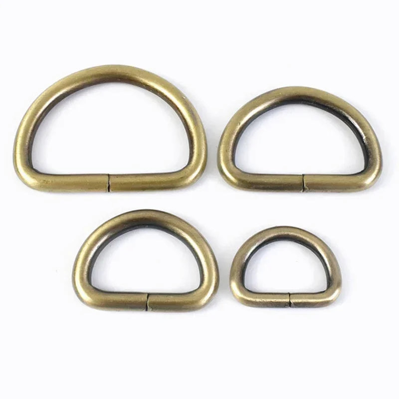 25/800Pcs Metal Bags Buckle 16-50mm Rectangle D Ring Webbing Belt Connect Hook Buckles Handbag Strap Clasp DIY Hardware Accessories