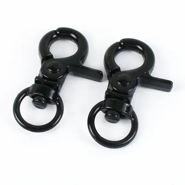 20/600Pcs Mini Carabiner Metal Buckles Swivel Rings Lobster Clasp Lanyards Trigger Spring Snap Hook Hardware Accessories