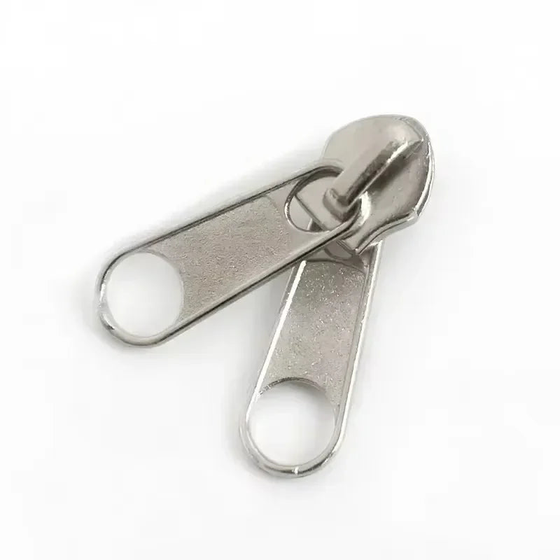 20/600Pcs Meetee Zipper Slider for 5# Nylon Zippers Tapes Backpack Jacket Zip Puller Head Repair Kit DIY Sewing Accessories