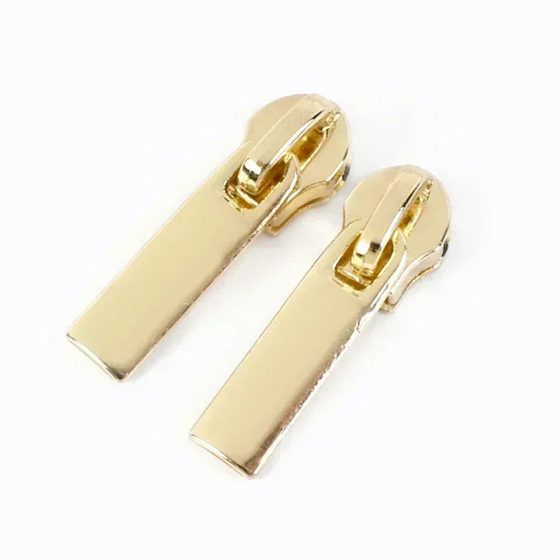 30/500Pcs 3# 5# Zipper Puller Sliders for Nylon Zippers Bag Pocket Zips Head Repair Kits DIY Clothing Sewing Accessories