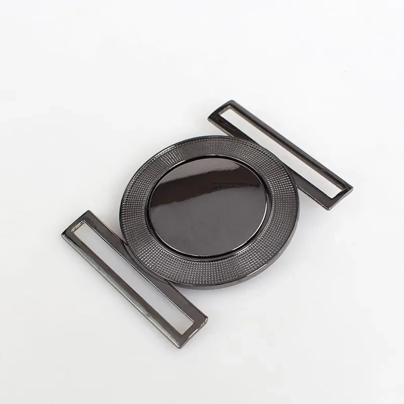 3/100Pcs Meetee 50mm Metal Alloy Belt Buckle Decor Buckles for Women's Coat Down Jacket DIY Clothing Hasp Bags Buttons Accessories