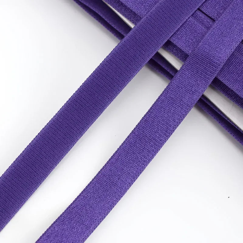Meetee 10/300meters 12mm Elastic Bands for Underwear Bra Shoulder Strap Yoga Belt Hair Band DIY Sewing Garment Accessories