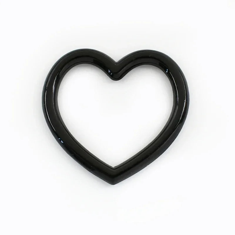 15/500Pcs Metal Heart O Ring Buckle Bags Strap Chain Connection Hooks Webbing Belt Adjust Clasp DIY Hardware Accessories