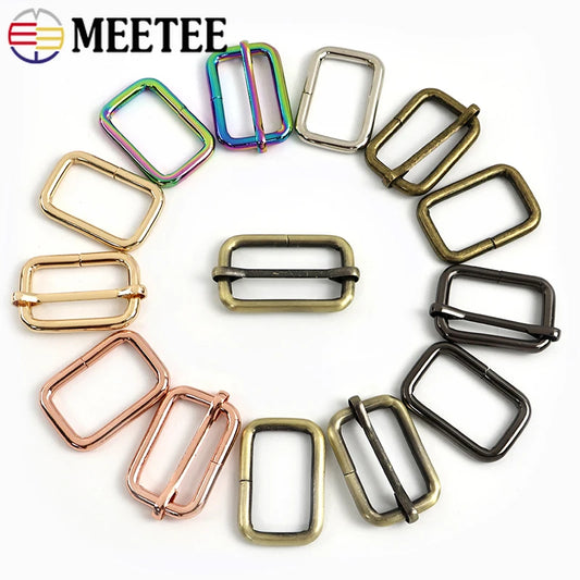 20/600Pcs 16-50mm D Ring Tri-glide Adjust Roller Pin Buckle Slider Clasp Handbag Bag Strap Web Connector Hook Hardware Accessoies