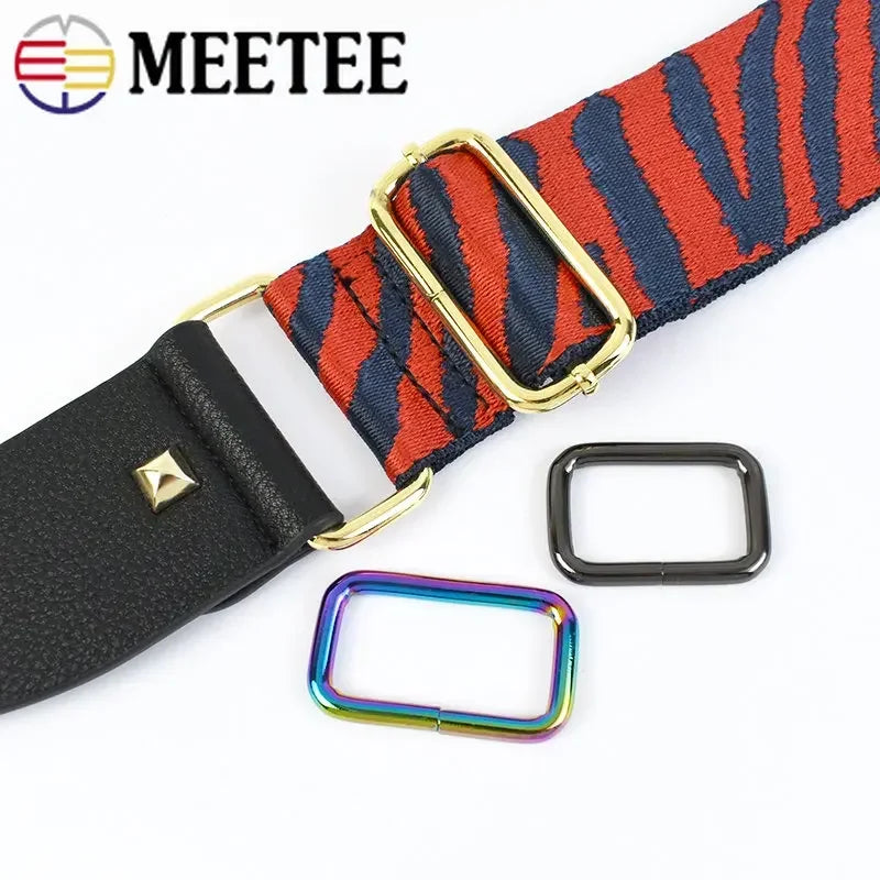 25/800Pcs Metal Bags Buckle 16-50mm Rectangle D Ring Webbing Belt Connect Hook Buckles Handbag Strap Clasp DIY Hardware Accessories