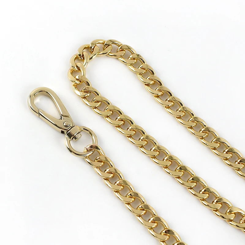 2/70Pcs Meetee 60/100/110/120cm Handbag Metal Chains with Buckles DIY Bags Purse Replacement Shoulder Straps Hardware Parts Accessories