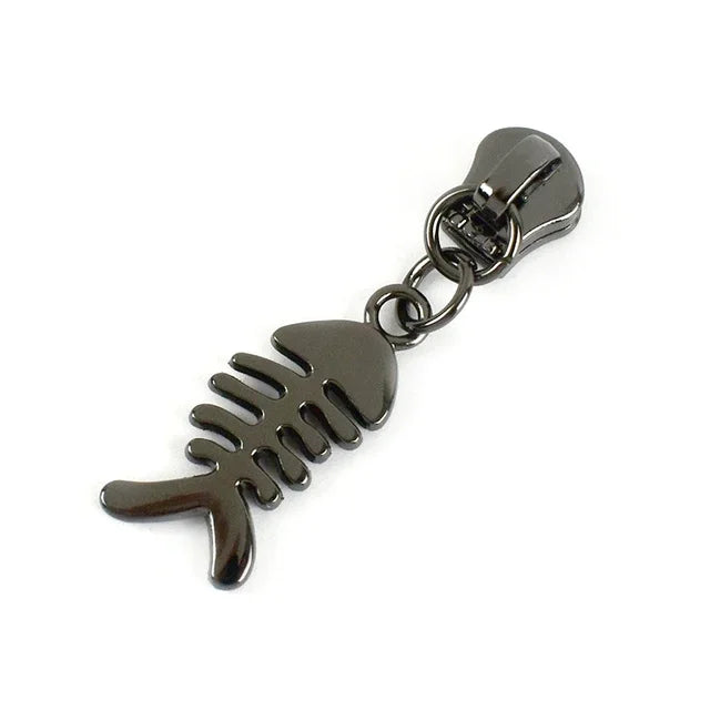 30/500pcs Meetee Zipper Slider for 5# Sewing Metal Zippers DIY Zips Head Bag Pocket Wallet Repair Kits Replacement Tailor Tools