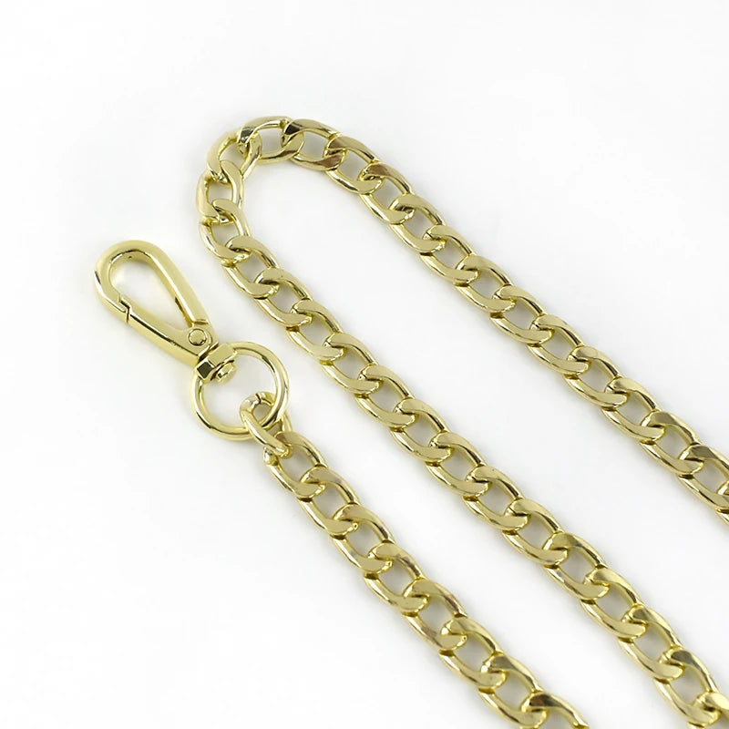 2/70Pcs Meetee 60/100/110/120cm Handbag Metal Chains with Buckles DIY Bags Purse Replacement Shoulder Straps Hardware Parts Accessories