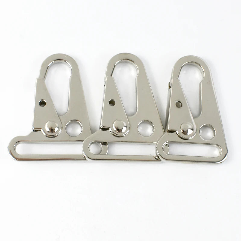 8/300Pcs Metal Strap Buckles Trigger Snap Hook 20-38mm Keychain Webbing Chain Clasp Dog Collar Clips Carabiner Leather Hardware