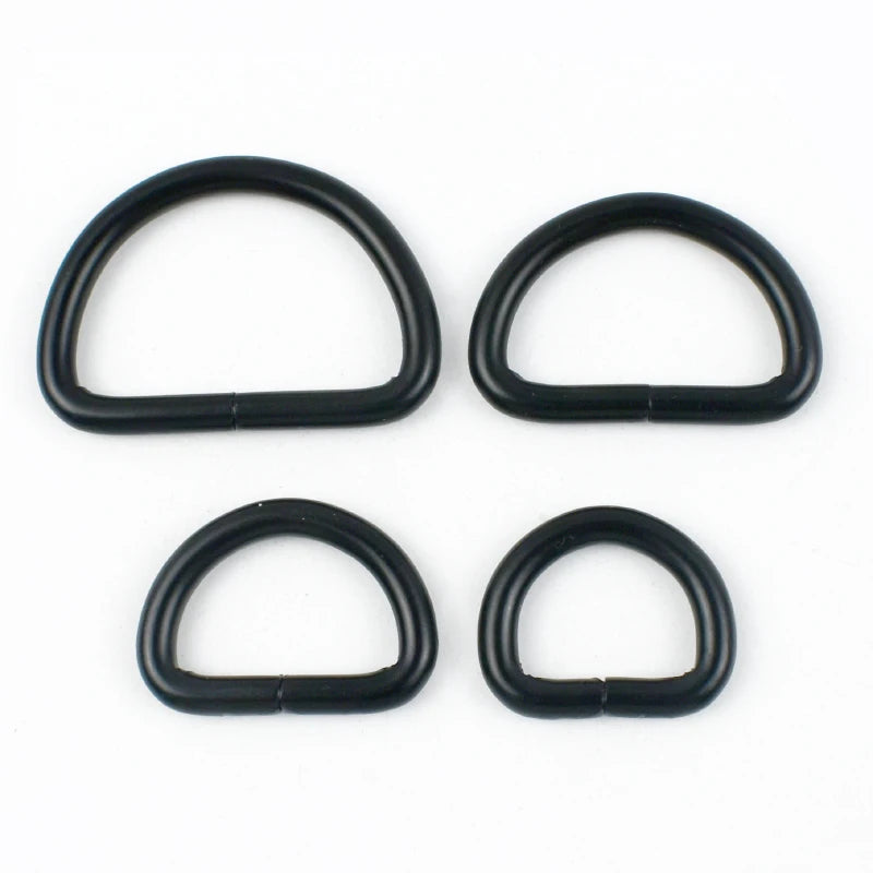 15/500Pcs 20/25/32/38mm Metal D Ring Buckles Bags Strap Adjust Clasp Belt Buckle Dog Collar Leash Hook DIY Craft Accessories