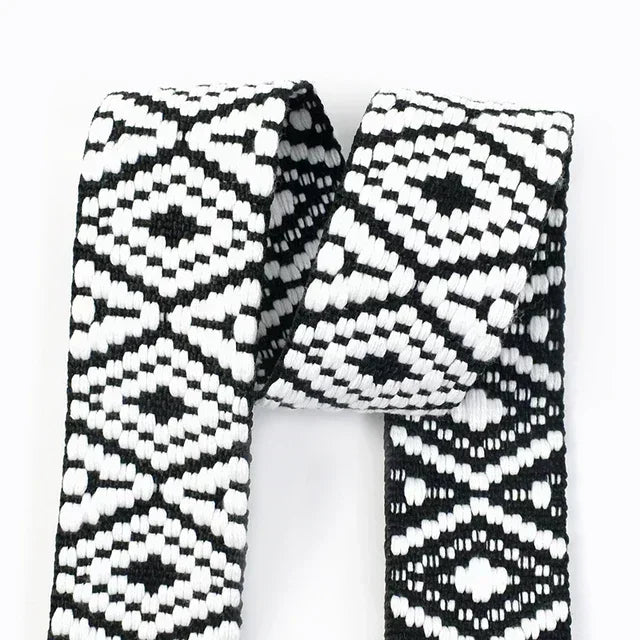 3/100Meters 38mm Thicken Polyester Jacquard Webbing Tape Luggage Decorative Belt Ribbon DIY Bags Shoulder Strap Sewing Accessories