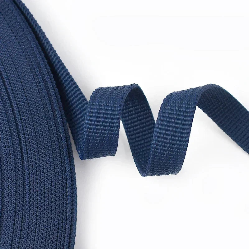 25/500Meters 3/8''inch(10mm) Polypropylene Webbing Weave Braided Belt Ribbon for Bags Dog Collar Belts Garment Sewing Accessory