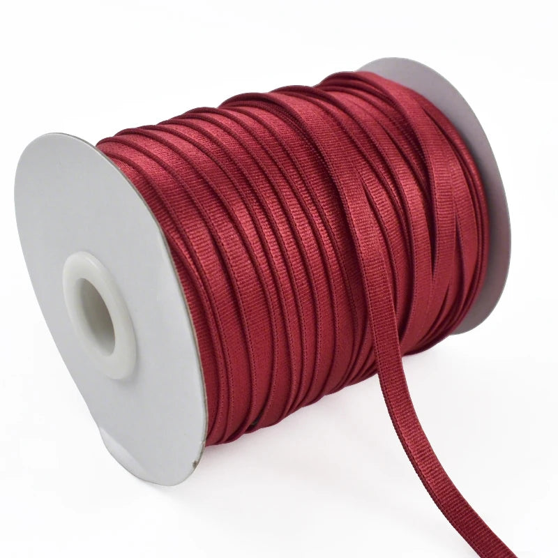 8/300M Nylon Elastic Band 6/8/10/15mm Colored Bra Shoulder Strap Soft Elasticity Trim Underwear DIY Clothes Sewing Accessories