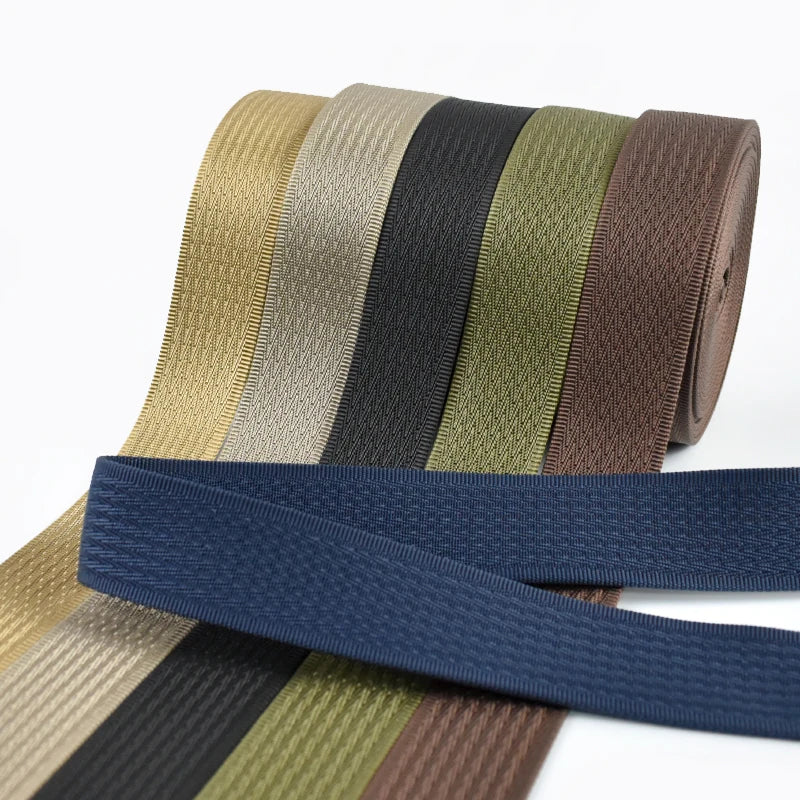 2/50M 38mm 2.4mm Thick Polyester Webbing Straps Bag Backpack Tape Band Pet Leash Knapsack Strapping DIY Sewing Accessories