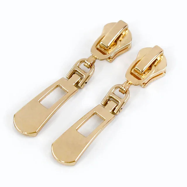 15/500Pcs 5# Zipper Sliders for Metal Nylon Resin Zips Tape Bag Clothes Decor Zip Head Puller Repair Kit DIY Sewing Accessories