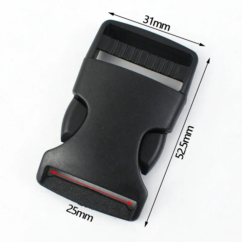 50/100Pcs 20-50mm Plastic Side Release Buckles Quick Adjusting Clips for Backpack Straps Dog Collars Webbing Belts Luggage Repair