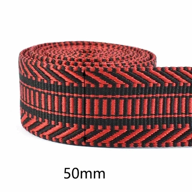 3/100Meters 38/50mm Polyester Jacquard Webbing Tapes Thick Ribbon Bag Strap Belt for DIY Clothes Bias Binding Sewing Accessories