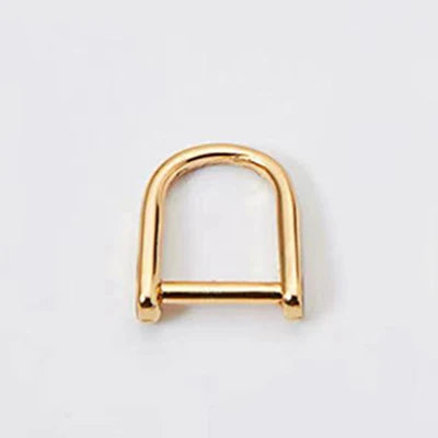 20/600pcs Meetee 8mm O D Ring Buckles Bag Belt Webbing Clothes Hanger Horseshoe Detachable Loop Buckle DIY Hardware Accessories
