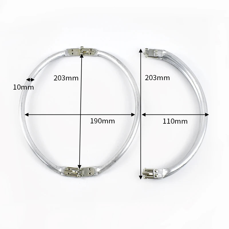 3/100Pcs Metal Kiss Clasp Purse Frame Aluminium Tube Bag Handle Wallet Frames Buckle DIY Clutch Handbag Parts Hardware Accessories