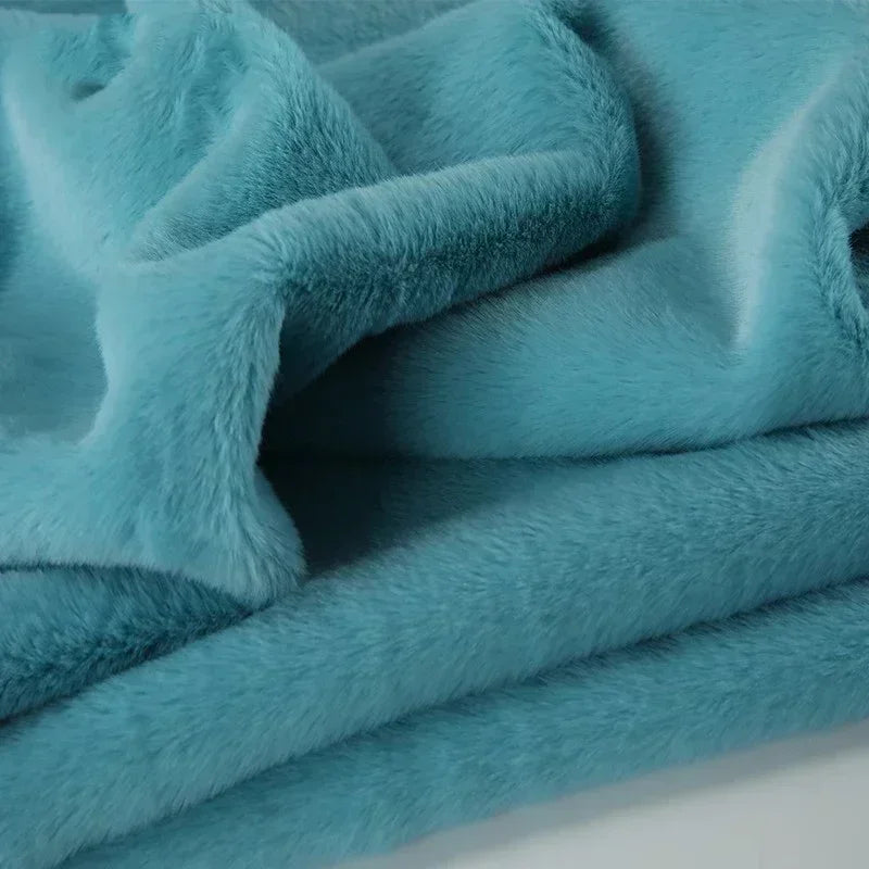 100/2500*50cm Faux Fur Fabric 8mm Pile Soft Plush Fabrics for Toys Sofa Home Decoration Cotton Dolls DIY Clothes Sewing Handmade