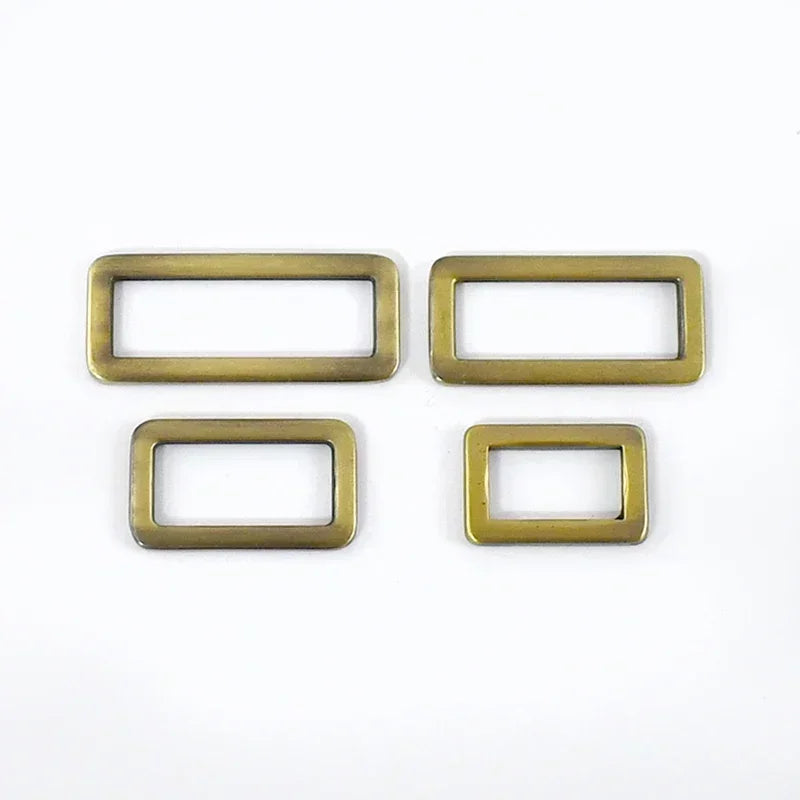 15/500Pcs 20-50mm Metal Ring Buckle Bag Strap Tri Glide Slider Adjuster Webbing Backpack Belt Clasp Hook DIY Hardware Accessories