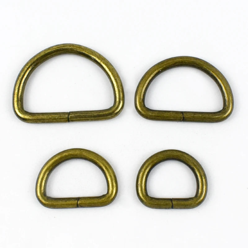15/500Pcs 20/25/32/38mm Metal D Ring Buckles Bags Strap Adjust Clasp Belt Buckle Dog Collar Leash Hook DIY Craft Accessories
