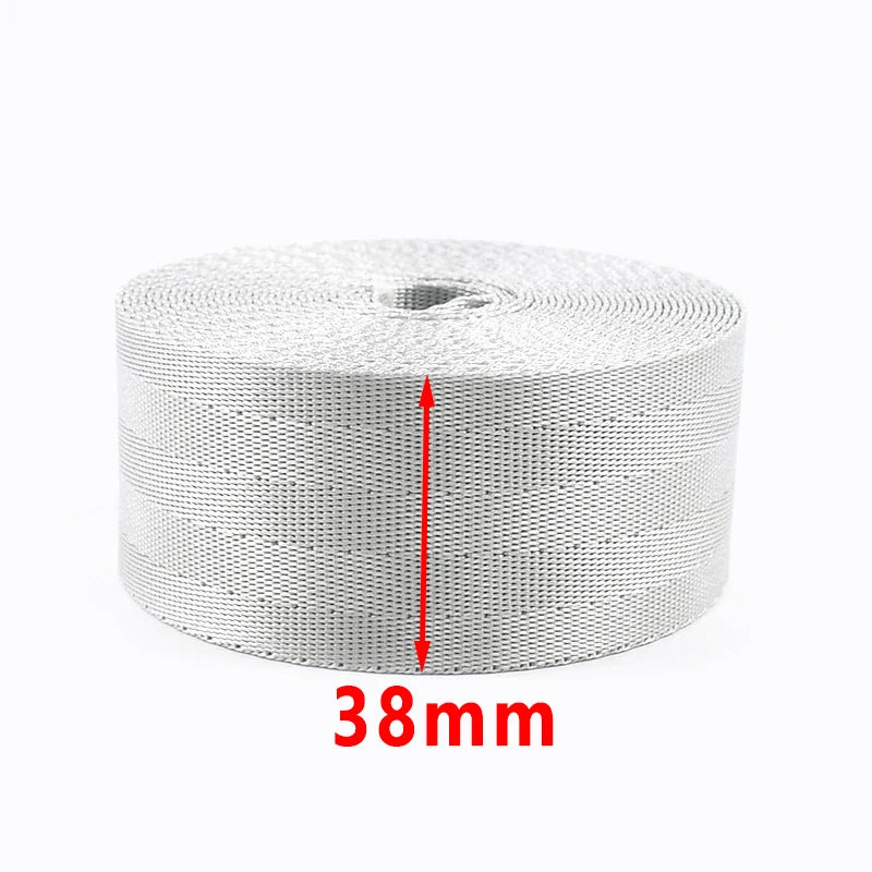 8/200Yards 25/38mm 1mm Thick Webbing Nylon Canvas Webbings Ribbon for Backpack Strap Belt Sling Tape Sewing Bia Binding Supplies
