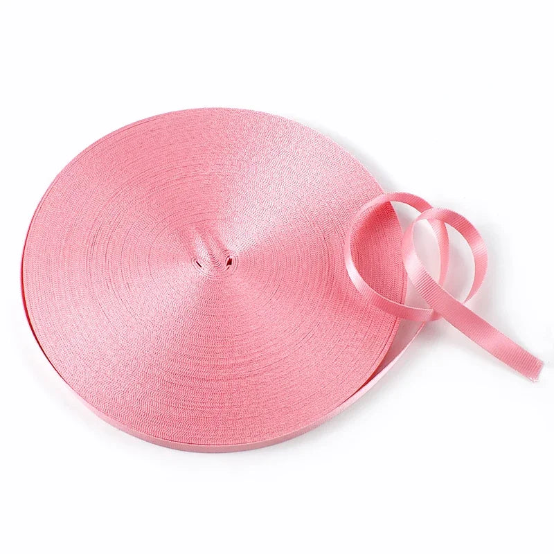 20/650Meters 10/12/15/20mm Nylon Webbing Tape 0.5mm Thick Lanyard Making Craft Decoration Ribbon Strap DIY Sewing Accessories