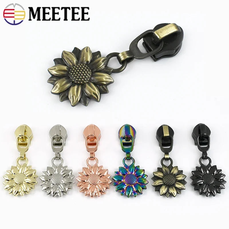 15/500Pcs 5# Zipper Sliders for Nylon Zippers Bag Pocket Zips Head Garment Decorative Zip Pulls Repair Kits DIY Sewing Accessories