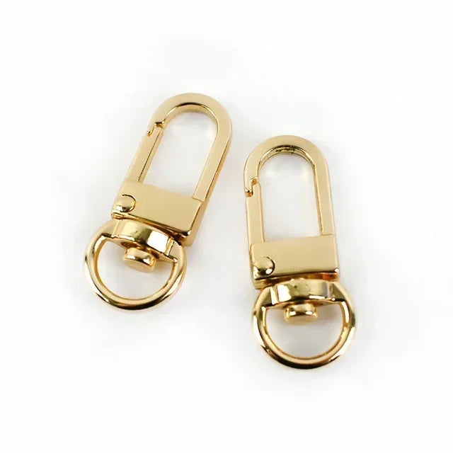 20/600Pcs Mini Carabiner Metal Buckles Swivel Rings Lobster Clasp Lanyards Trigger Spring Snap Hook Hardware Accessories