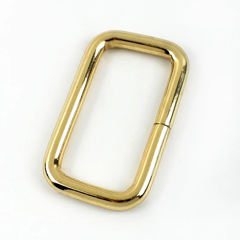 30/1000Pcs 13-50mm O D Ring Metal Buckles for Bag Strap Rectangle Rings Carabiner Clip Hook Webbing Belt Loop Crafts Accessories