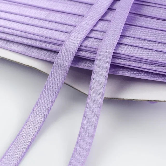Meetee 10/300meters 12mm Elastic Bands for Underwear Bra Shoulder Strap Yoga Belt Hair Band DIY Sewing Garment Accessories