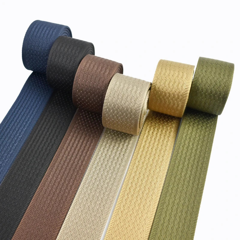 2/50M 38mm 2.4mm Thick Polyester Webbing Straps Bag Backpack Tape Band Pet Leash Knapsack Strapping DIY Sewing Accessories