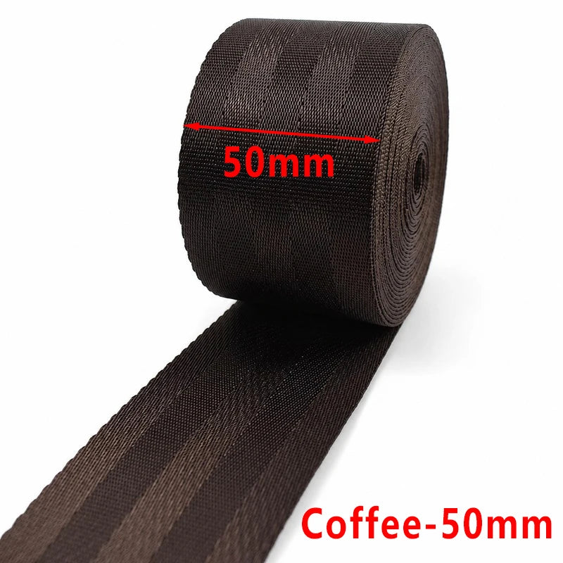 5/150Meters 1mm 20-50mm Nylon Webbing Tape for Bag Strap Backpack Ribbon Band Luggage Binding Safety Belt Sewing Bias Accessories