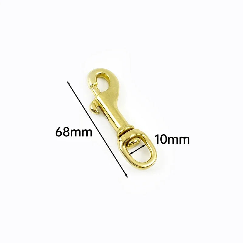 5/150Pcs Meetee 10-30mm Solid Brass Swivel Lobster Clasp Bag Strap Buckle Trigger Clip Snap Hook Dog Collar Keychain Accessories