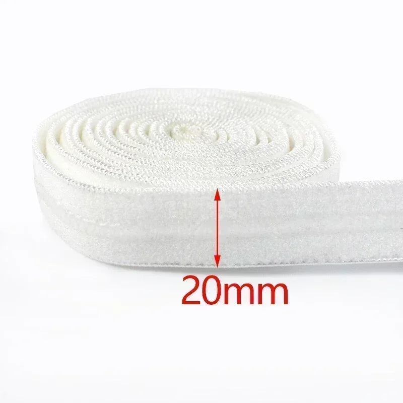 8/210M Meetee Black Silicone Elastic Bands Underwear Non-slip Rubber Tapes Waistband Belt Stretch Ribbon DIY Sewing Accessories