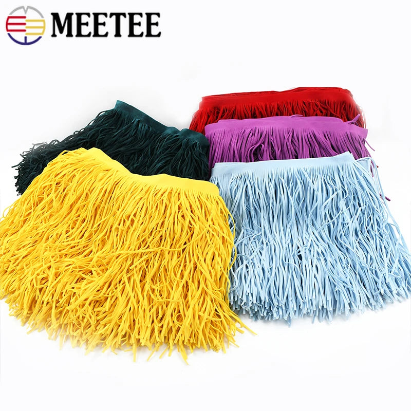 3/50Meters 10-30cm Suede Tassel Fringe for Clothes Dress Fringes Trim Decoration Lace Bag Ribbon Fabric Curtain Sewing Accessories