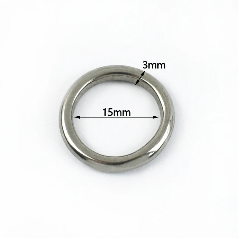 20/50Pcs 3x15-4x50mm Stainless Steel O Ring Buckle Openable Spring Hook for Pet Leash Keychain Bag Hardware Connector DIY Accessory