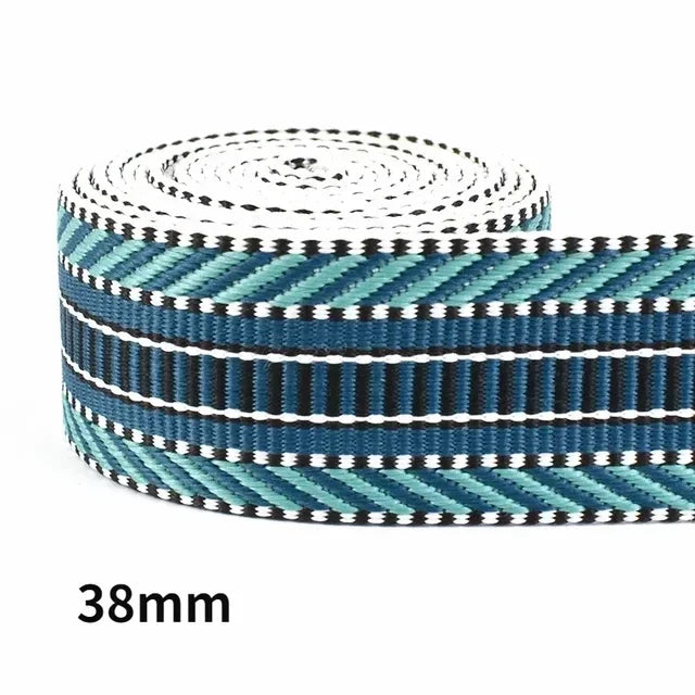 3/100Meters 38/50mm Polyester Jacquard Webbing Tapes Thick Ribbon Bag Strap Belt for DIY Clothes Bias Binding Sewing Accessories