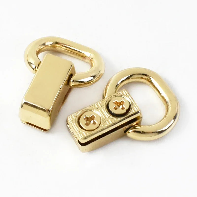 15/400Pcs 11mm Ring Metal Bags Strap Buckles Side Clasp Clip Hooks for Bag Belt Webbing Leather Craft Hardware Accessories