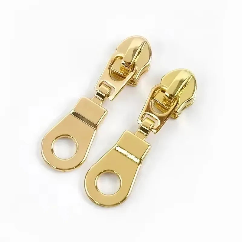 15/500Pcs 5# Nylon Zipper Sliders Zip Puller Head Bags Clothing Decoration Zippers Heads Repair Kit DIY Sewing Accessories
