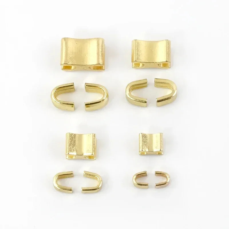 30/500Sets Metal Zipper Stopper Jacket Bag Zip Non-slip Tail Stop 3#5#8#10#  U Code End Lock Insert Pin Retainer Zips Repair Kits