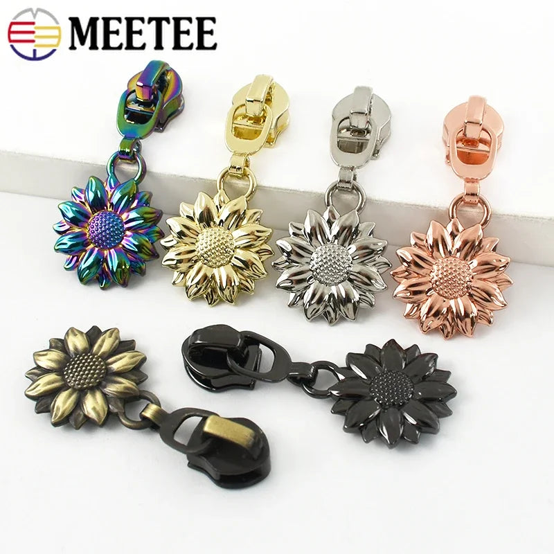 15/500Pcs 5# Zipper Sliders for Nylon Zippers Bag Pocket Zips Head Garment Decorative Zip Pulls Repair Kits DIY Sewing Accessories