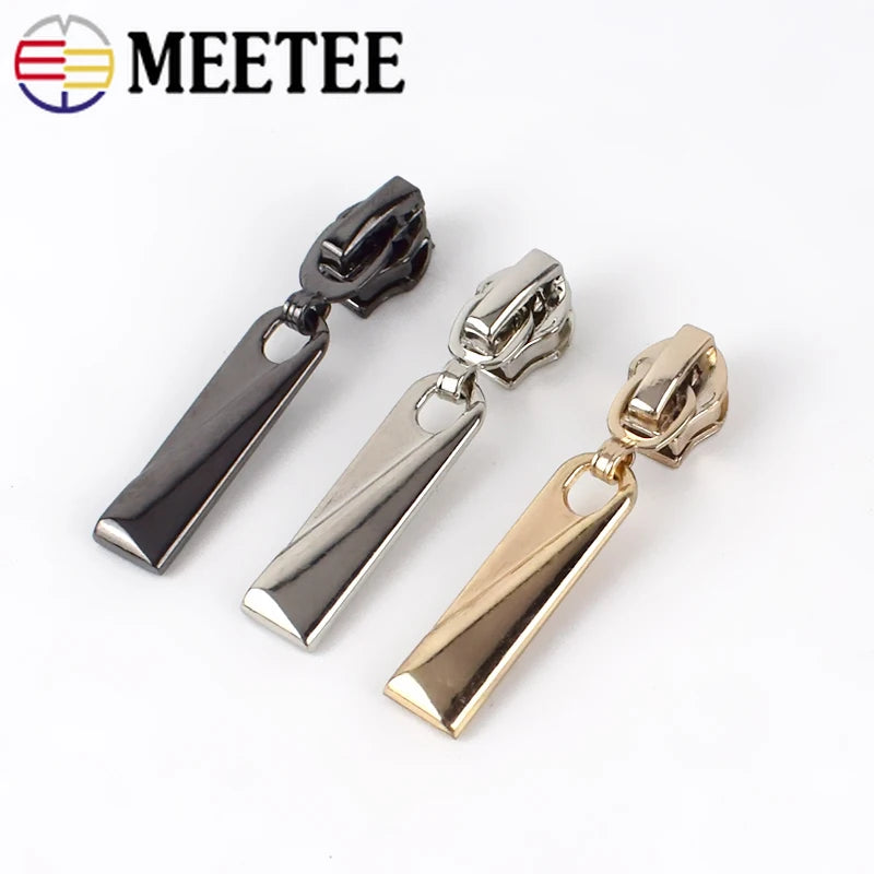 15/550pcs 5# Zipper Sliders for Resin/Nylon/Metal Zippers DIY Clothes Jacket Coat Luggage Zip Head Repair Kit Sewing Accessories